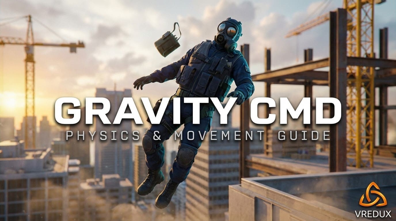 cs gravity command in action showing character jumping high